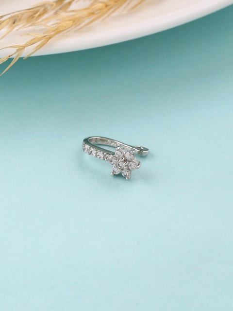 

ADORN by Nikita Ladiwala Sterling Silver CZ-Studded Nosepin
