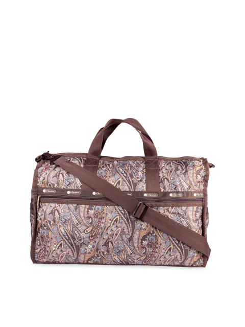 

LeSportsac Brown Ethnic Motifs Printed PU Oversized Structured Handheld Bag