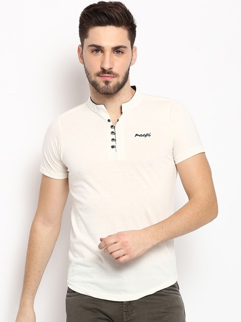 

V2 Value & Variety Men Cream Coloured Kurta