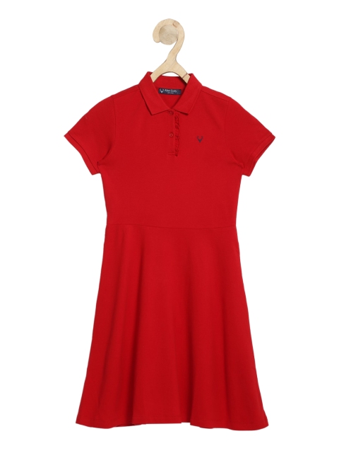 

Allen Solly Junior Girls Red Fit & Flare Dress
