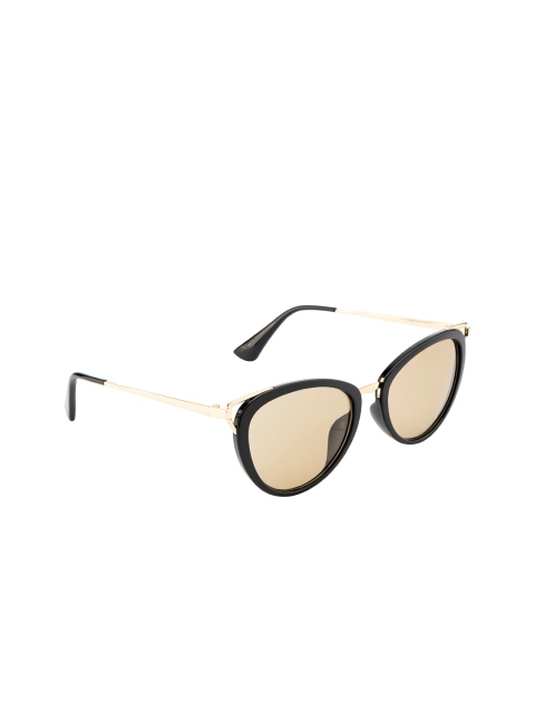 

Ted Smith Women Brown Lens & Black Cateye Sunglasses TS-10002S_BRN-Brown