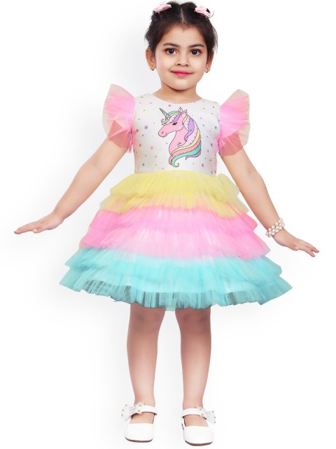 

Wish Karo Multi Animal Net Dress