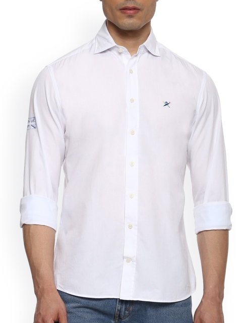 

HACKETT LONDON Men White Solid Casual Shirt