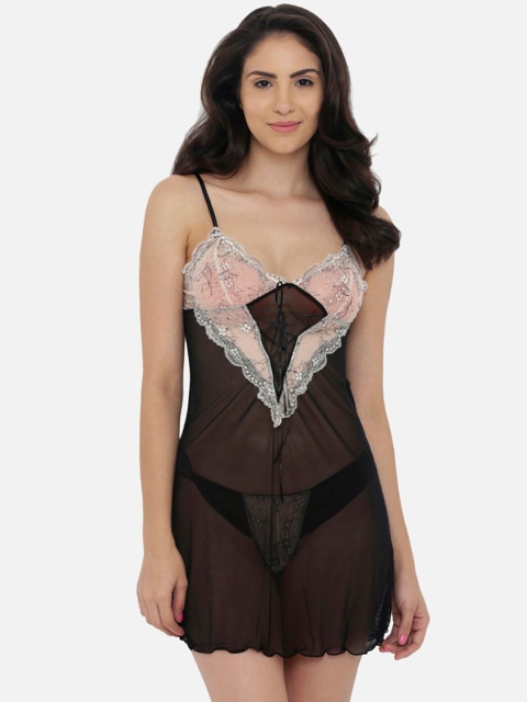 

Heart 2 Heart Black & White Solid Baby Doll