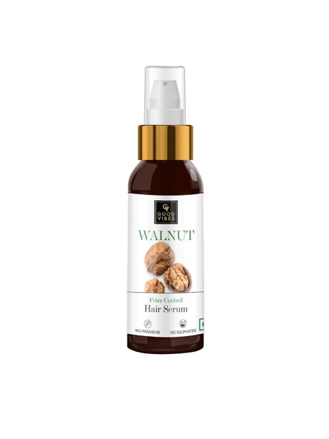 

Good Vibes Walnut Frizz Control Hair Serum 50 ml, Transparent