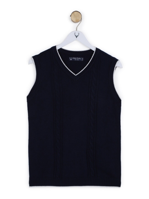 

Allen Solly Junior Boys Navy Blue Floral Cardigan
