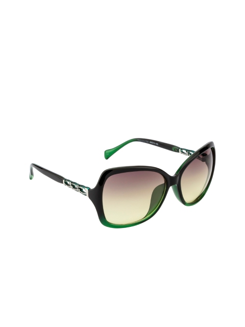 

Ted Smith Women Pink UV Protected Lens & Green Butterfly Sunglasses TSSO-1010S_C2