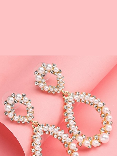 

YoungWildFree White Contemporary Drop Earrings