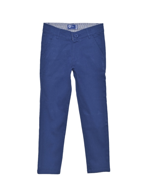 

612 league Boys Blue Regular Trousers