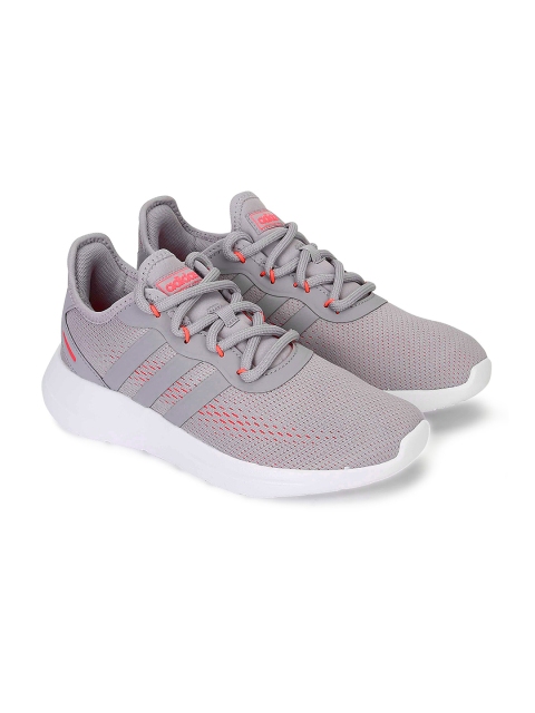 ADIDAS Women Grey & Coral Pink Lite Racer RBN 2.0 Sports Shoes