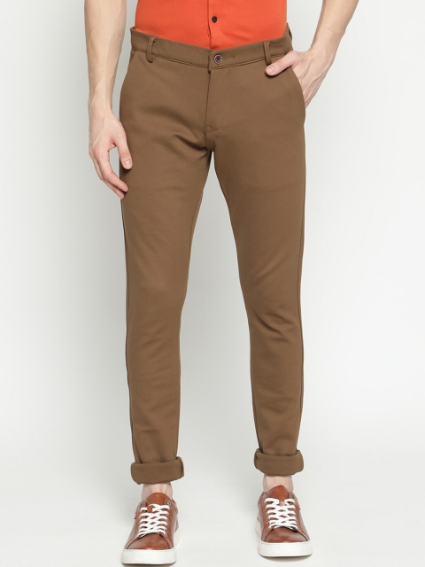 

V2 Value & Variety Men Khaki Mid Rise Solid Regular Trousers