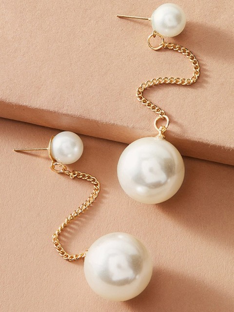 

YoungWildFree Gold-Toned Contemporary Drop Earrings