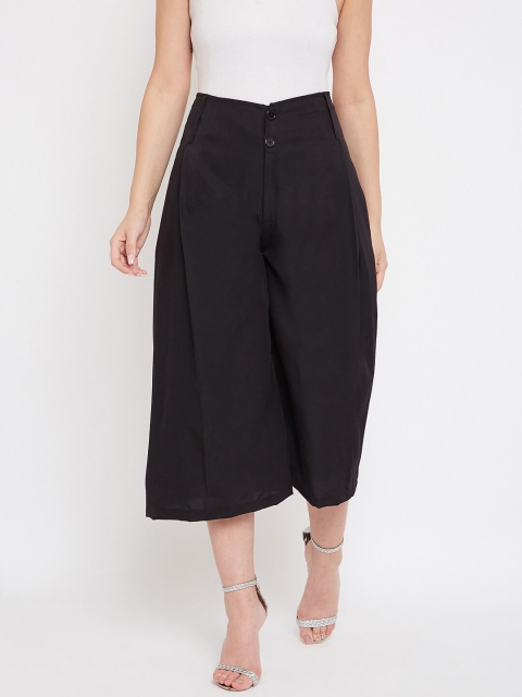 TULIP 21 Women Black Solid Flared Culotte