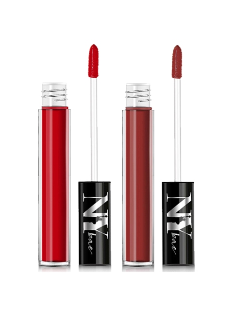 

NY Bae Set Of 2 Red & Brown Cupids Liquid Lipsticks 6ml