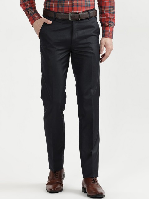 

V2 Value & Variety Men Navy Blue Formal Trousers