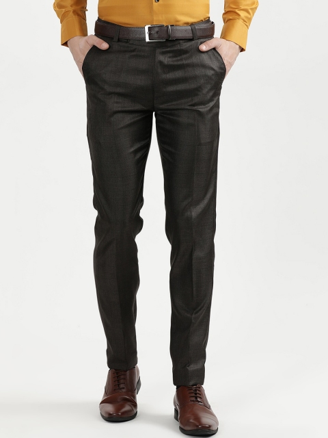

V2 Value & Variety Men Brown Regular Fit Solid Formal Trousers