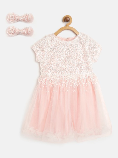 

Cherry Crumble Pink Net Dress