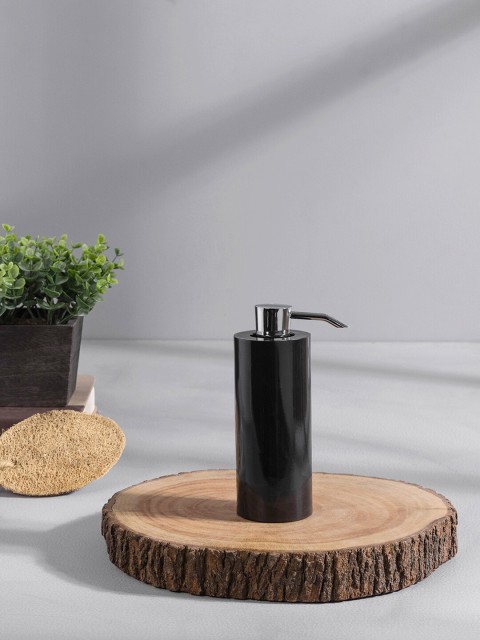 

Pure Home and Living Black Solid Marble Moderno Glass Soap Dispenser