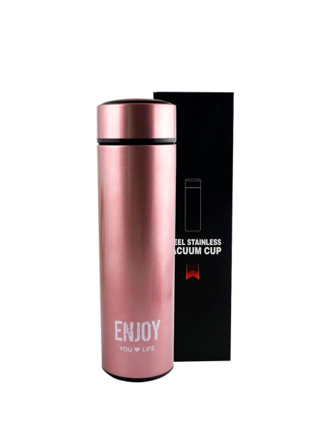 

iSWEVEN Pink Solid Stainless Steel Double Wall Vacuum Insulated Leak Proof Sports Bottle