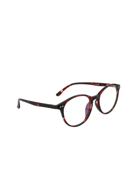 

Ted Smith Unisex Maroon & Black Full Rim Round Frames