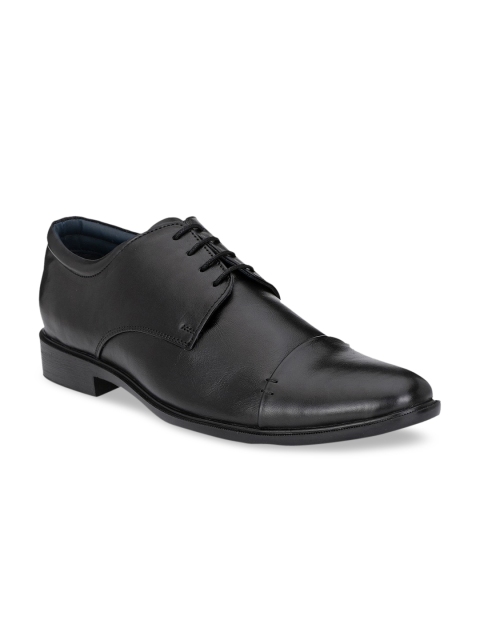

Rodolfo Darrell Men Black Textured Leather Formal Derbys