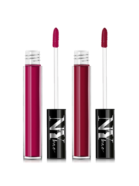 

NY Bae Set Of 2 Purple & Maroon Cupids Liquid Lipsticks 6ml