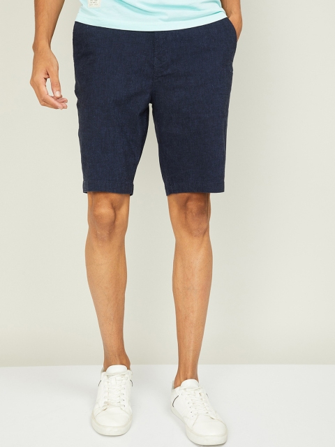 

Bossini Men Navy Blue Mid-Rise Regular Shorts