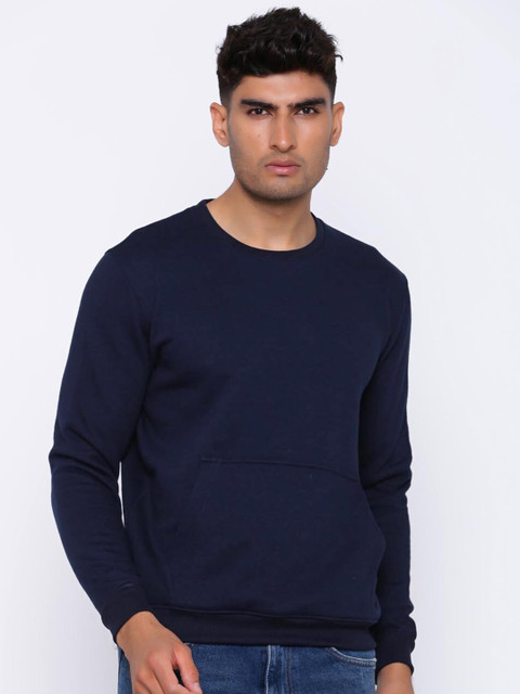 

Tistabene Men Navy Blue Cotton Comfort Fit Sweatshirt