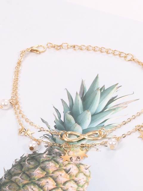 

YoungWildFree Gold-Plated Layered Anklet