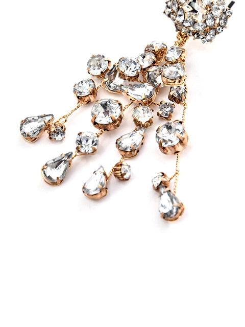 

YoungWildFree Gold-Toned Contemporary Drop Earrings