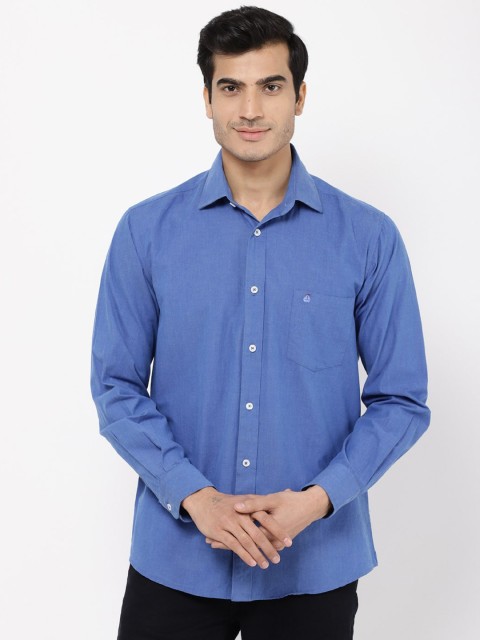 

STROP Men Blue Casual Shirt