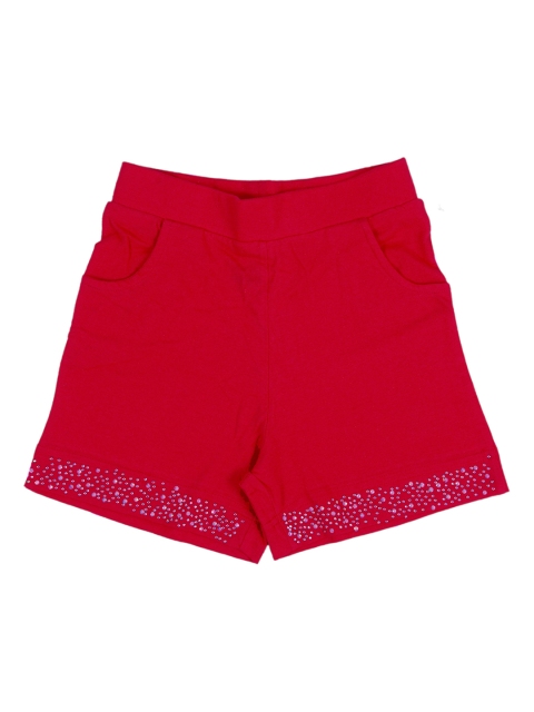 

Ziama Girls Fuchsia Mid-Rise Regular Shorts