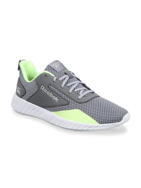 

Reebok Men Grey Textile High-Top Running Non-Marking Shoes