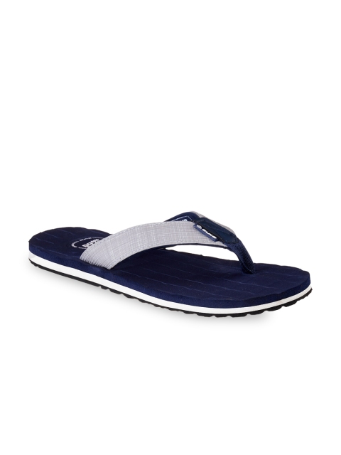 

Duke Men Navy Blue & Grey Thong Flip-Flops