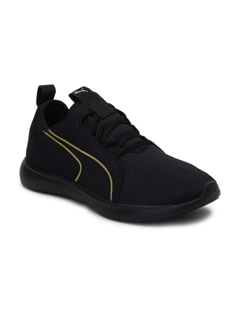 

Puma Women Black Mesh Softride Vital Repel Running Shoes