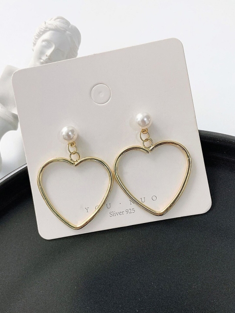 

YoungWildFree Gold-Toned Contemporary Drop Earrings