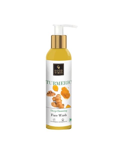 

Good Vibes Turmeric Deep Cleansing Face Wash 120 ml, Transparent