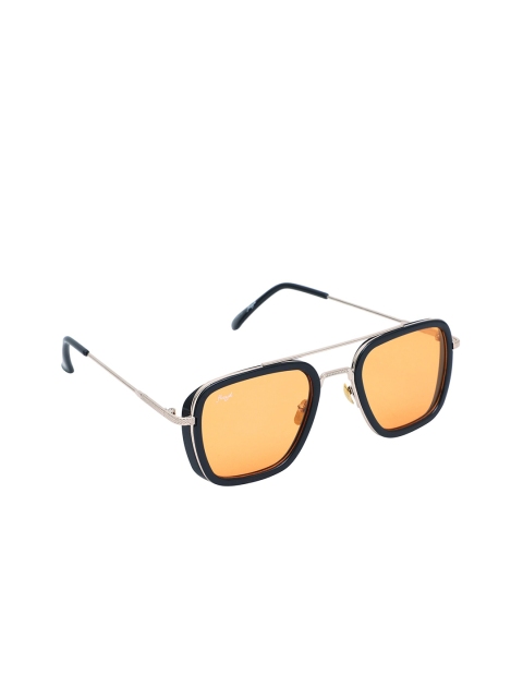 

Floyd Orange Lens & Silver-Toned Rectangle Sunglasses with UV Protected Lens ZTS_SIL_ORG_1