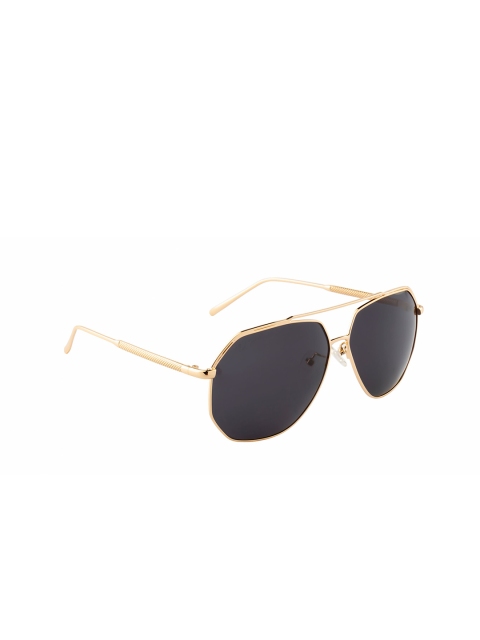 

Ted Smith Unisex Grey Lens & Gold-Toned Polarised Aviator Sunglasses TSO-P0952_GLD