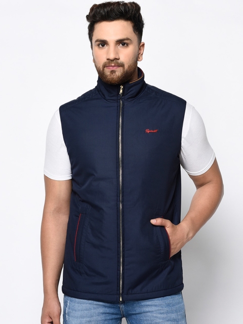 

Spirit Men Navy Blue Tailored Jacket
