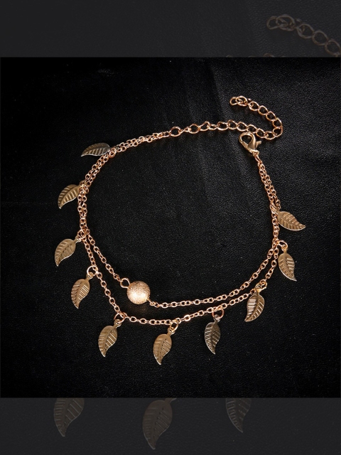 

YoungWildFree Gold-Plated Layered Anklet