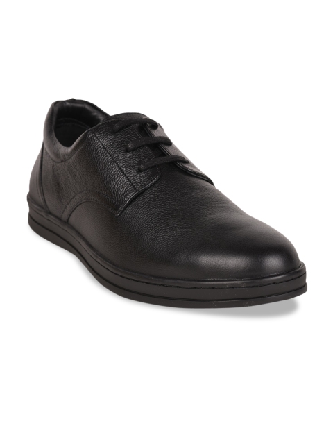 

Liberty Men Black Solid Leather Formal Derbys