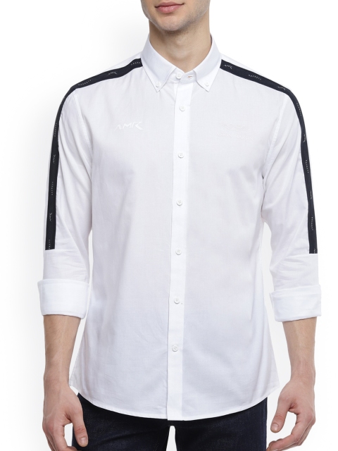 

HACKETT LONDON Men White Solid Casual Shirt