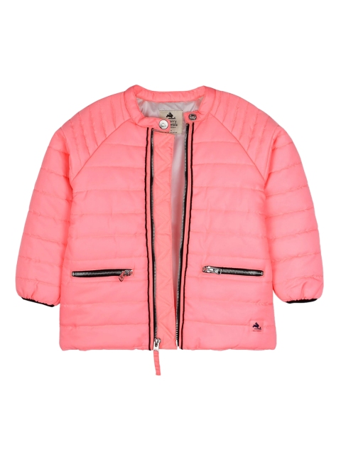 

Cherry Crumble Boys Pink Windcheater Longline Puffer Jacket