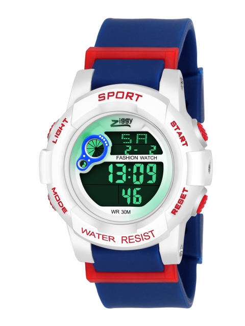 

Kool Kidz Unisex Kids Grey Printed Dial & Blue Straps Digital Watch