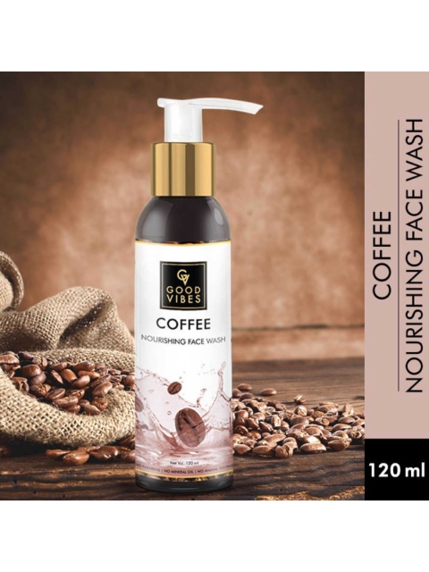 

Good Vibes Coffee Nourishing Face Wash 120 ml, Transparent