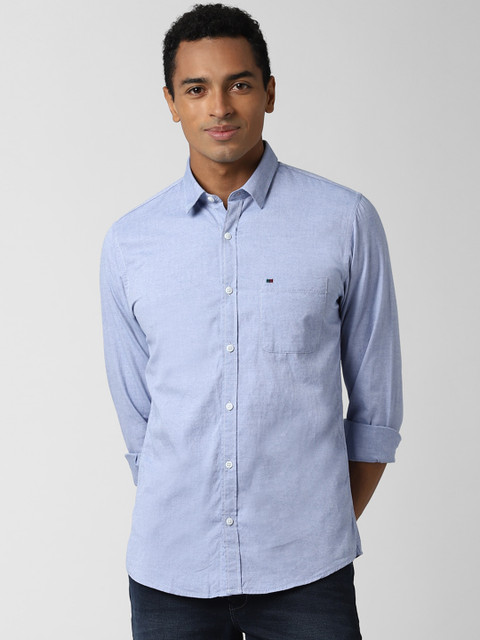 

Peter England Casuals Men Blue Slim Fit Casual Shirt