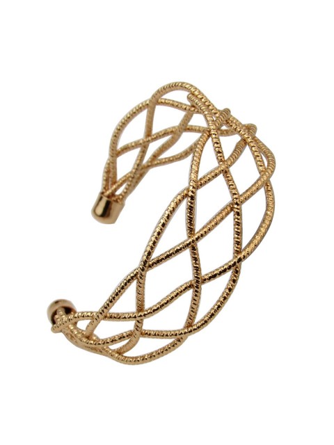 

YoungWildFree Women Gold-Toned Brass Gold-Plated Cuff Bracelet