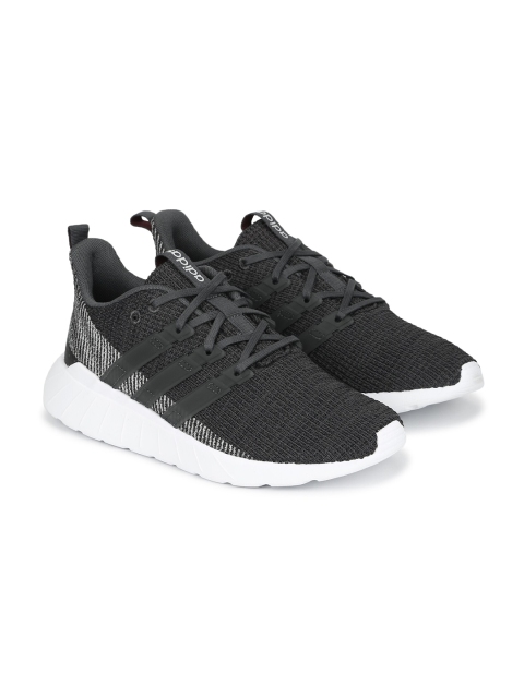 

ADIDAS Women Charcoal Grey Woven Design Questar Flow Running Shoes