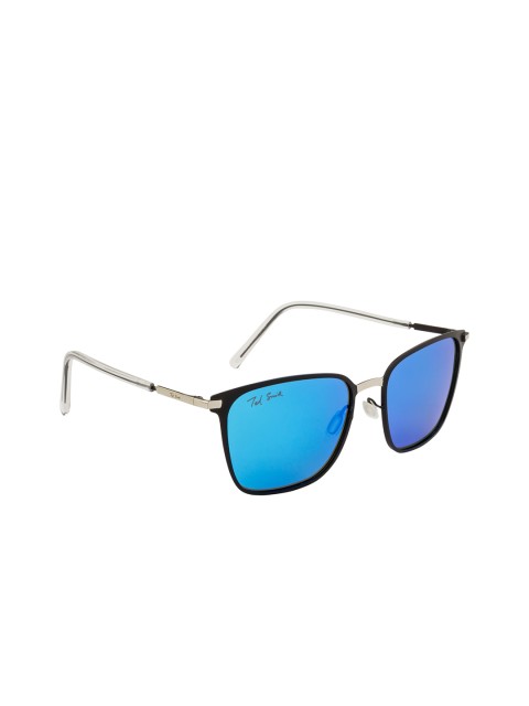 

Ted Smith Unisex Blue Lens & Gunmetal-Toned Wayfarer Sunglasses - TSO-P0864/S_C5